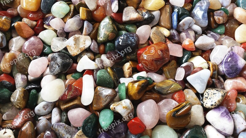 Stones Colorful Deco Color Gems