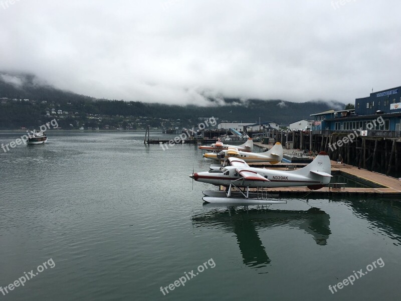 Juneau Alaska Planes Water Plane Water