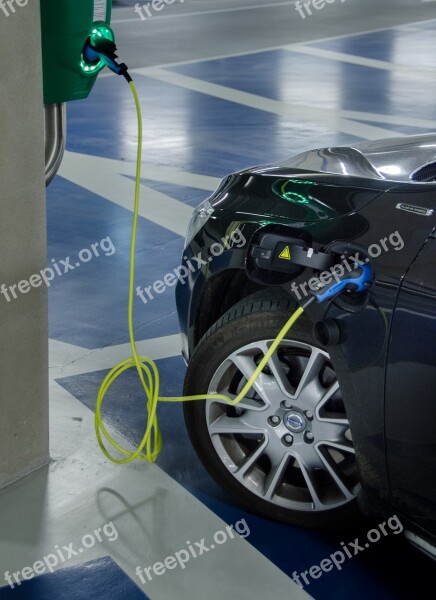 Electric Car Driving Automobile Electricity