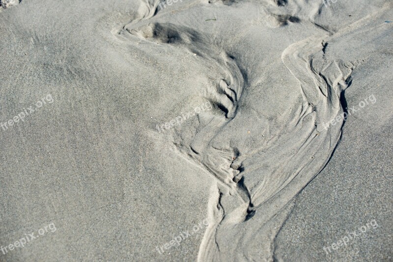 Beach Tracks In The Sand Sand Pril Form