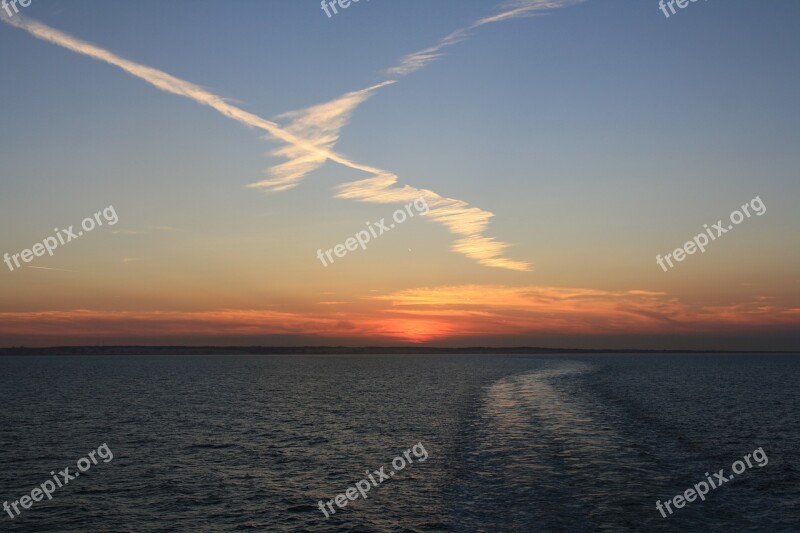 Sunset Golden Hour Abendstimmung Sea Water