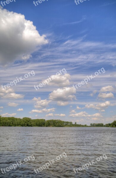 Lake Water Clouds Nice Weather Waters