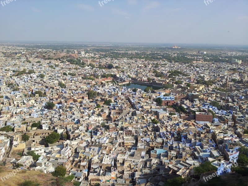 Jodhpur City India Rajasthan Blue