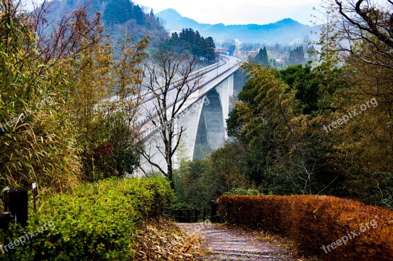 Miyazaki Takachiho Gorge Bridge Morning Fog Myth