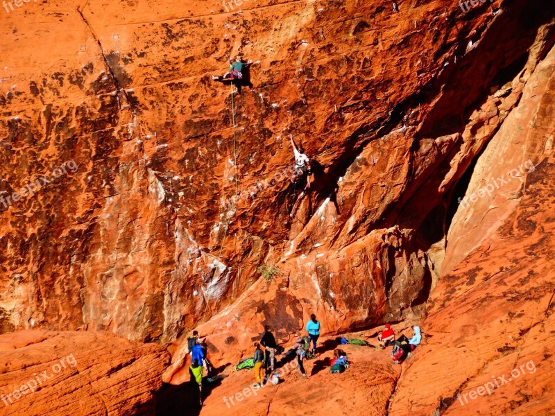 Red Rock Canyon Usa Desert America Rock