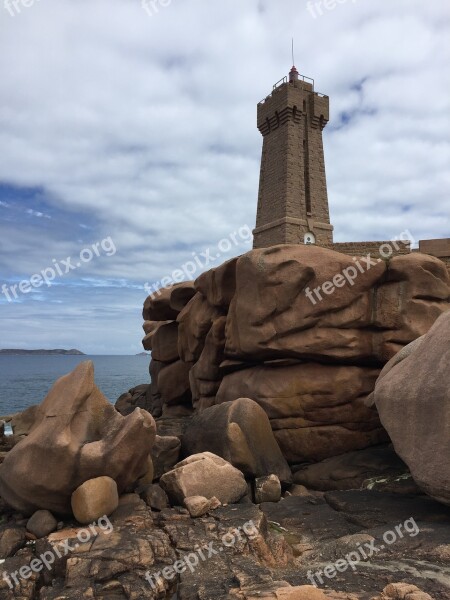 Lighthouse Brittany Brittany Coast Pierre Free Photos