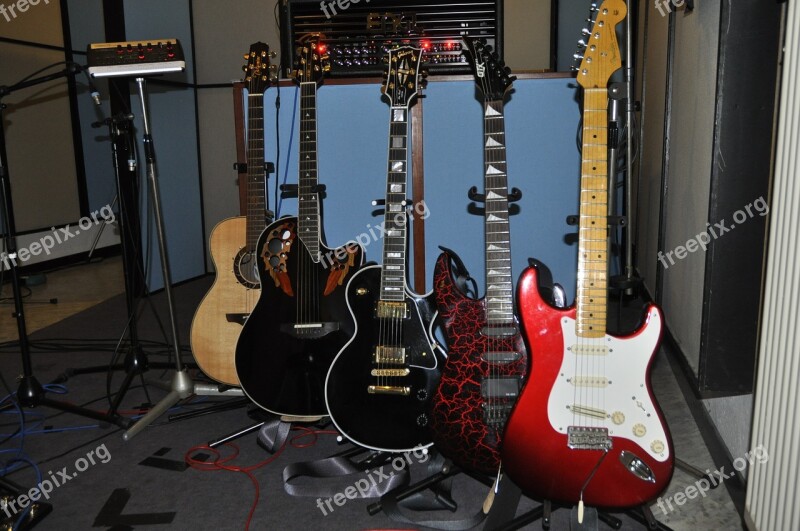 Guitar Music Stand Music Studio Free Photos