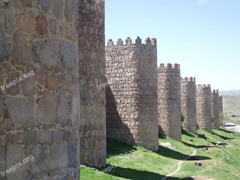 Wall Avila Castilla Spain Free Photos