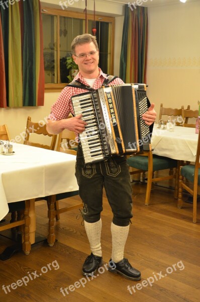 Accordion Musician Instrument Austria Folk Music