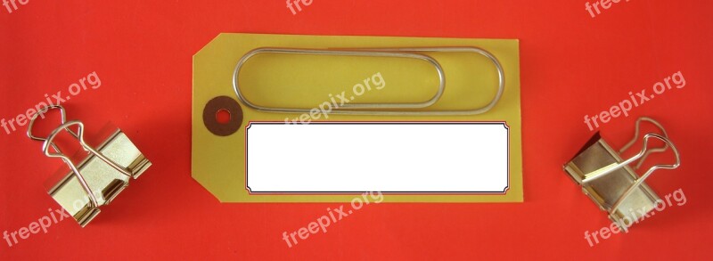 Office Accessories Header Banner Web Label