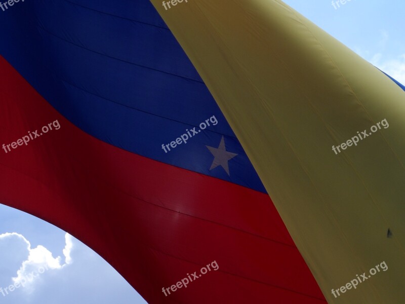 Flag Venezuela Clouds Free Photos