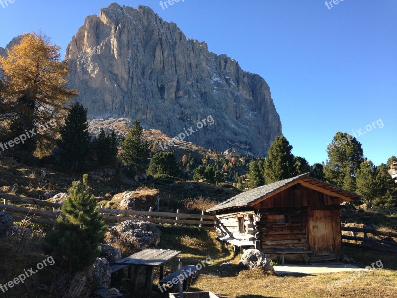 Dolomites Cascina Mountain Free Photos