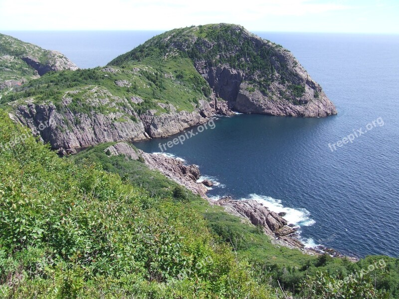 Cove Newfoundland Coast Landscape Bay