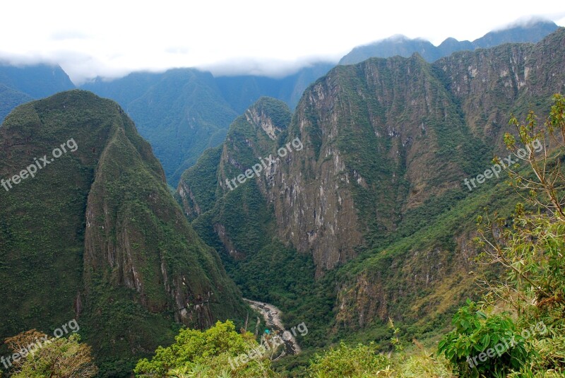 Peru Machu Picchu Pixar Mountain Inca Free Photos