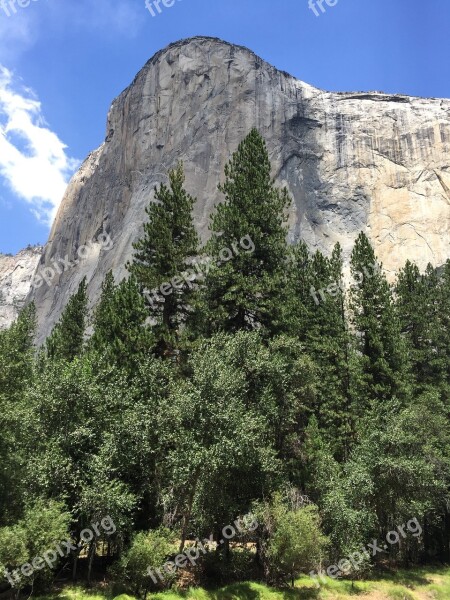 El Capitan Rock Wall Landscape