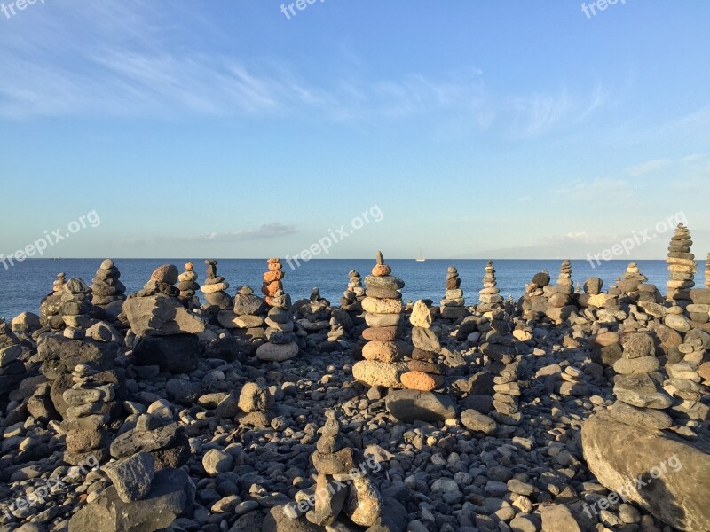 Rocks Beach Sea Landscape Coastal