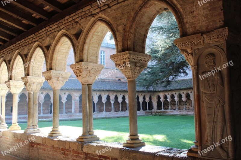 Cloister Moissac Lot Church Village