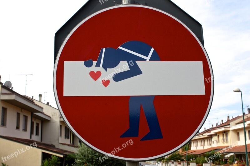 Municipal Police Access Denied Road Sign Clet Abraham Streetart