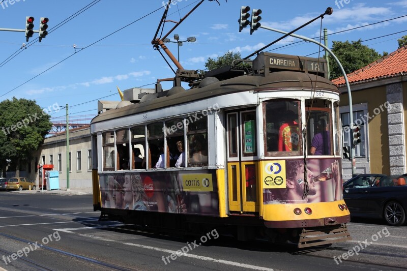 Lisbon Lisboa Tram Travel Free Photos