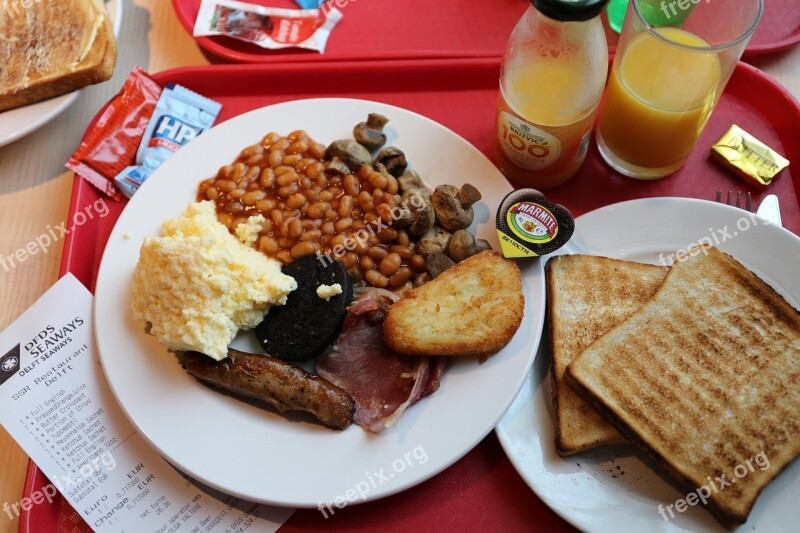 English Breakfast Ferry Orange Juice England Breakfast