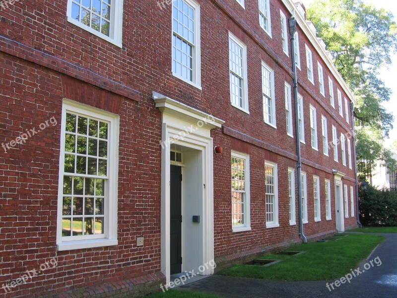 Harvard Boston Old Building Brick