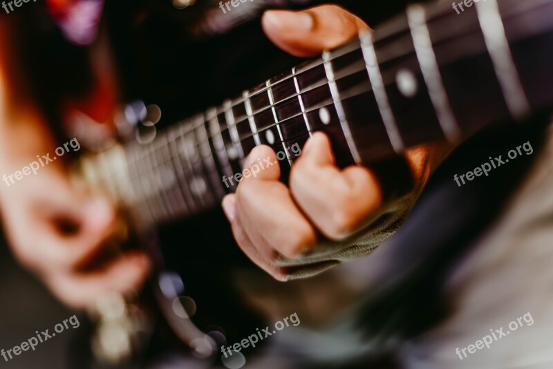 Electric Guitar Musical Instrument Play Free Photos