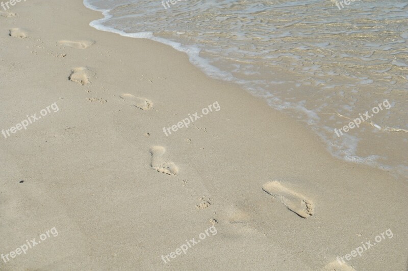 Beach Sand Sylt Sea Traces