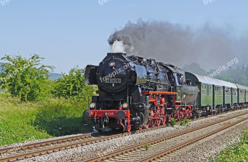 Steam Locomotive Special Crossing Railway Nostalgia Historically