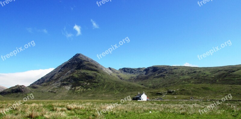 Scotland Scottish Isle Of Skye Camasunary Mountain