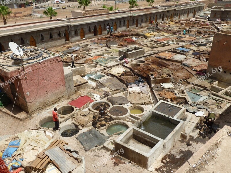 Morocco Tannery Leather Free Photos