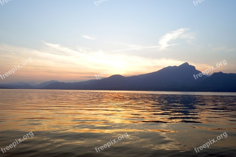 Landscape Sunset Lake Sky Sunset Landscape