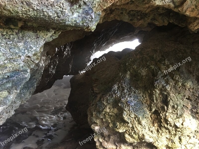 Curacao Caribbean Landscape Nature Rock