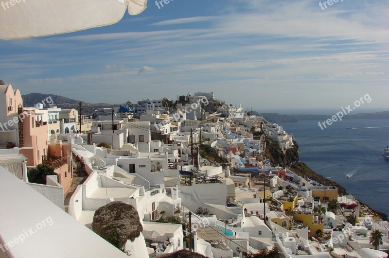 Vacation Greek Island Fira Santorini