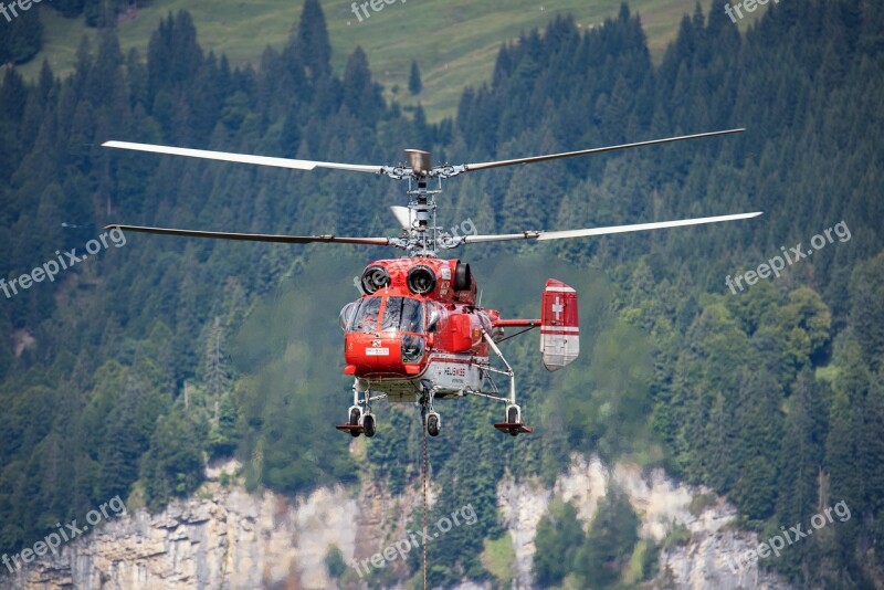 Helicopter Logging Work Alpine Kamov