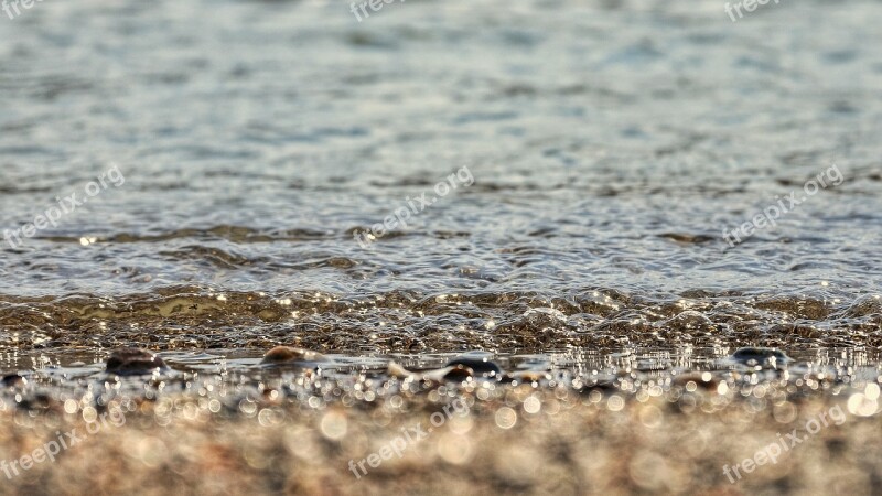 Sea Beach Wave Stone Pebbles