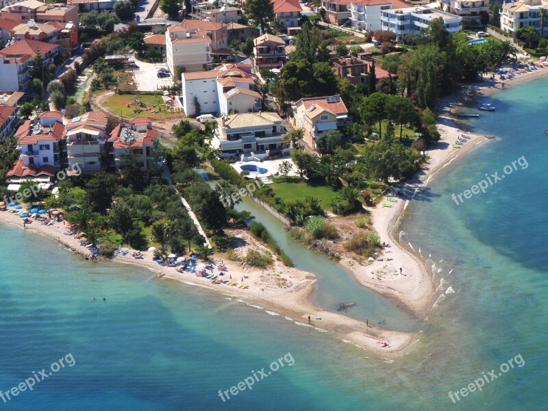 Aerial Photograph Lefkada Nidri Greece View