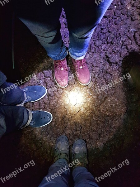 Lava Stone Shoes Standing Lava Cave Iceland