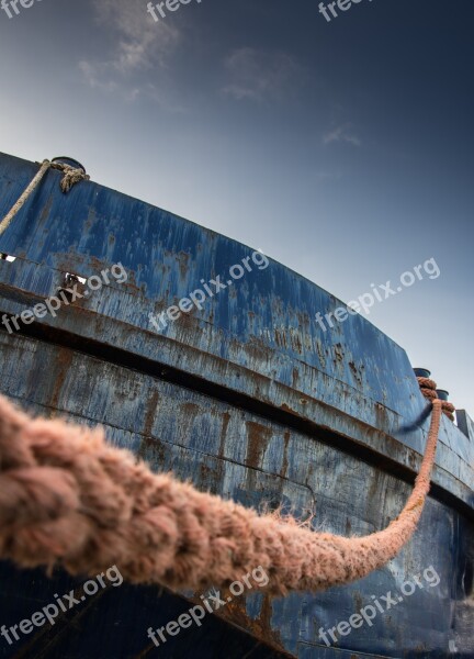 Ship Port Burgas Ropes Sea Port