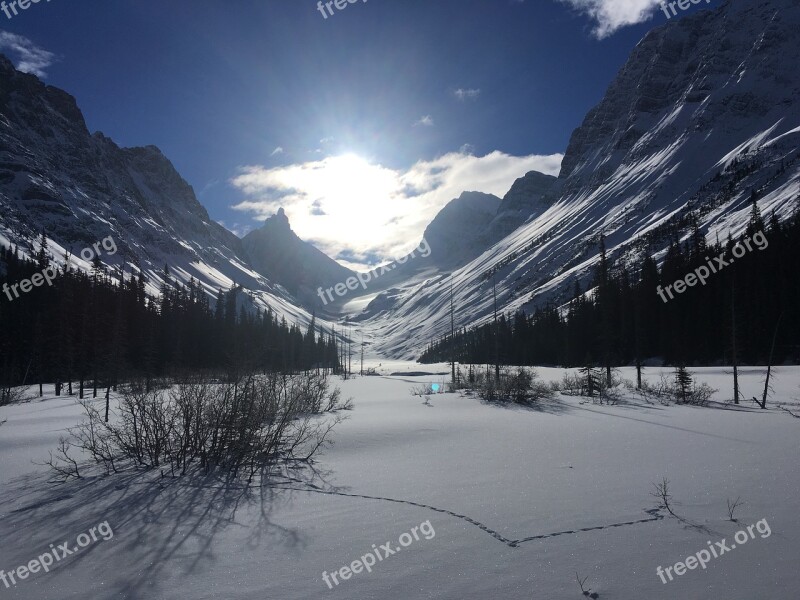 Canmore Snow Shoeing Canada Rocky