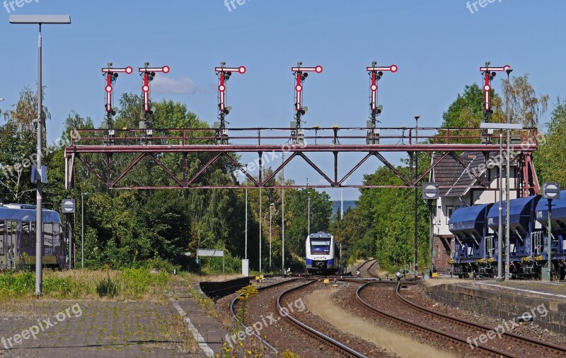 Railway Station Bad Harzburg Gantry Historic Preservation Mechanically