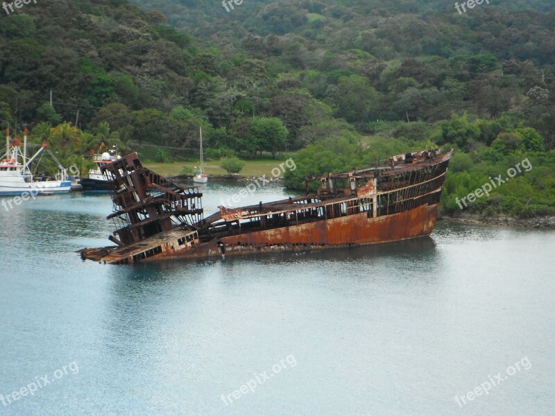 Mahogany Bay Roatan Carribean Rusty Sunken