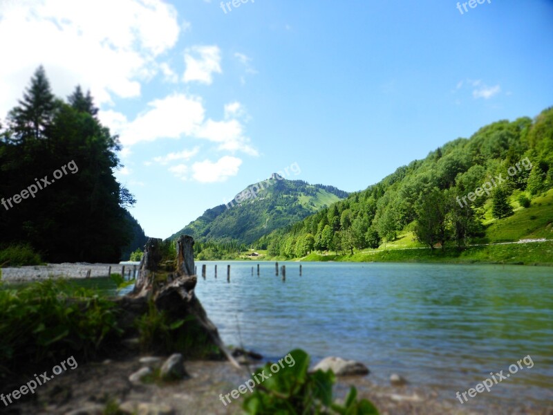 Moutain Lake Landscape Mountain Water