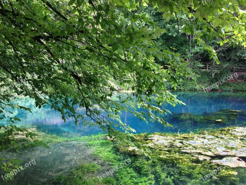 Blautopf Blaubeuren Water Source Stone