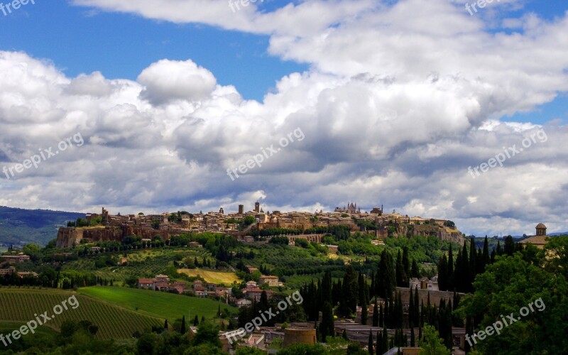 Orvieto Umbria Medieval Town Italy Middle Ages