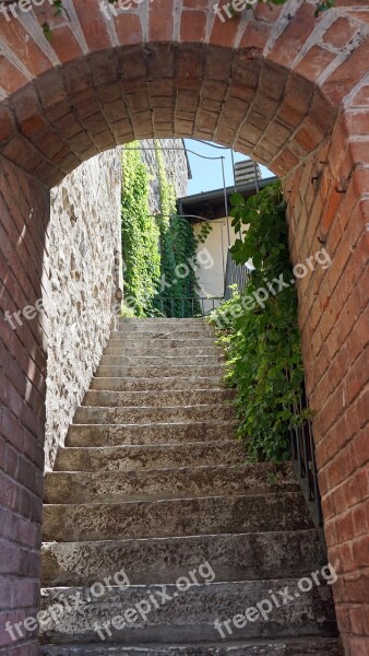 Stairs Sirmione Garda Italy Wall