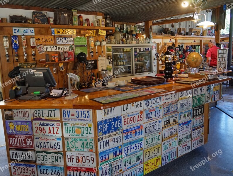 Bar Pub Deco License Plates Decoration