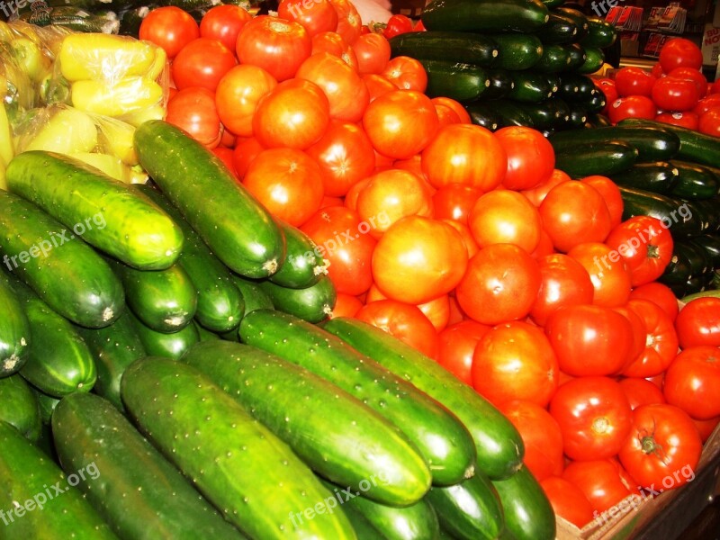 Vegetables Farmer's Market Organic Healthy Vegetarian