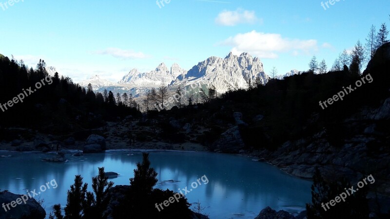 Lake Reflections Blue Reflection Landscape