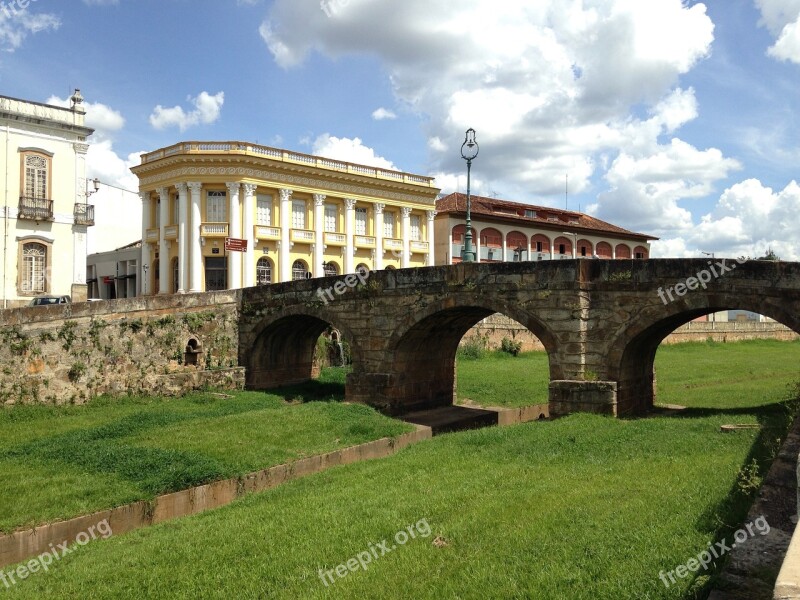 Bridge Stone Minas Brazil Old City