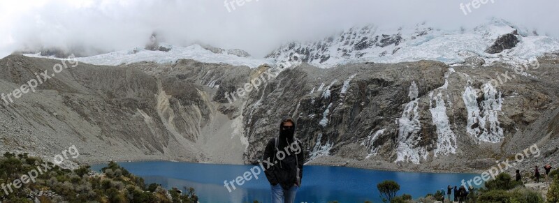 Mountain Lake Bergsee Landscape Snow